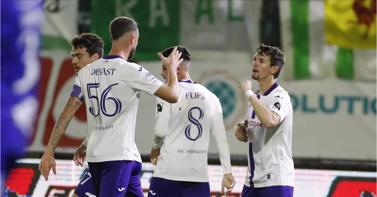 Coupe de Belgique : Anderlecht s’impose sans briller contre La Louvière, qualification tranquille de Charleroi