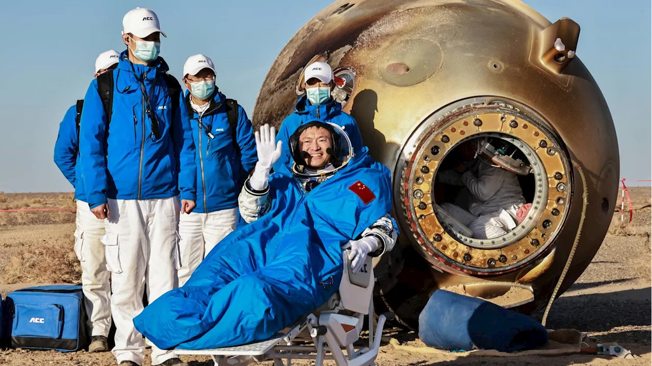 Nach fünf Monaten im All: Drei chinesische Astronauten zurück auf der Erde