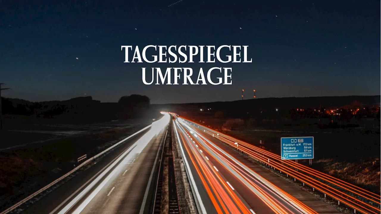 Nehmen Sie jetzt an der Umfrage teil: Sind Sie für ein Tempolimit auf der Autobahn?