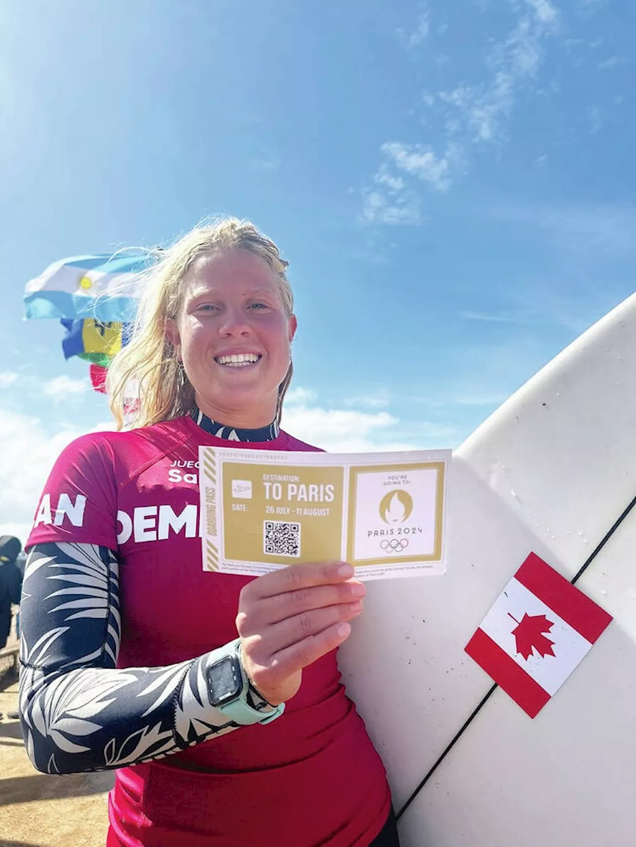 Tofino's Dempfle-Olin earns Canada's first-ever Olympic surfing berth