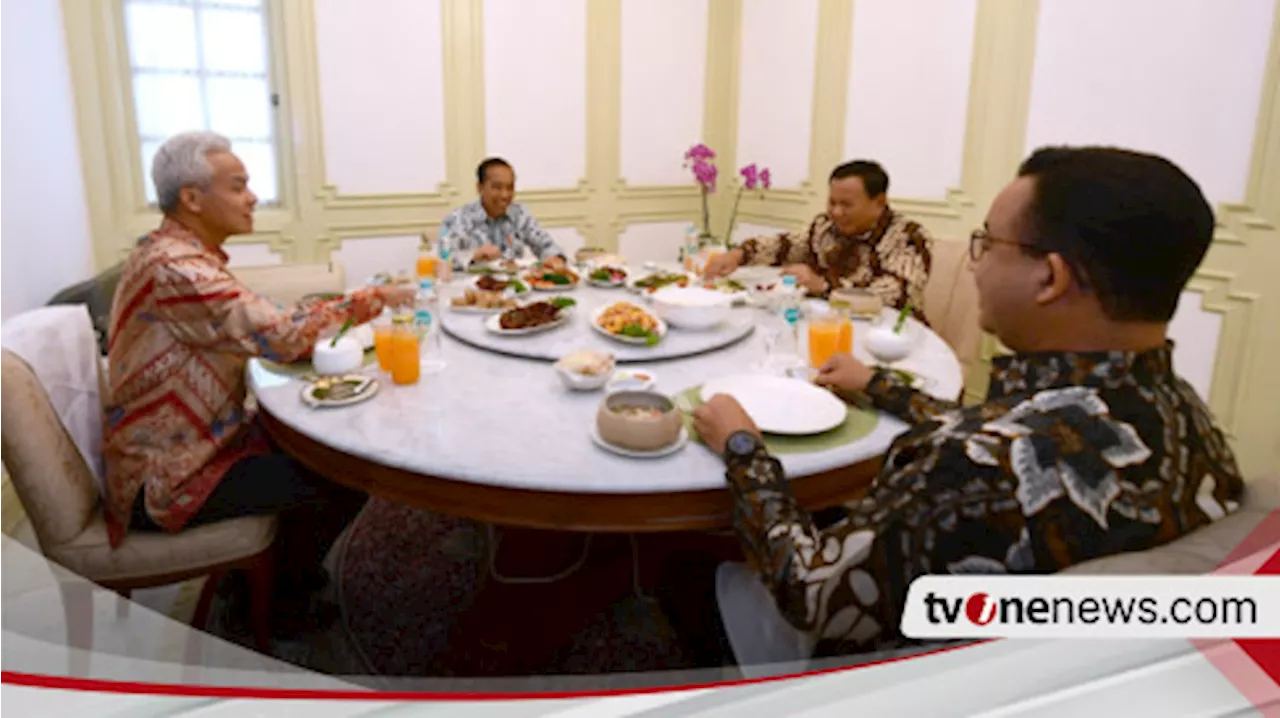 Makan Siang Jokowi dengan Tiga Capres, PDIP Nilai Itu Peringatan Buat Ganjar Pranowo dan Anies Baswedan