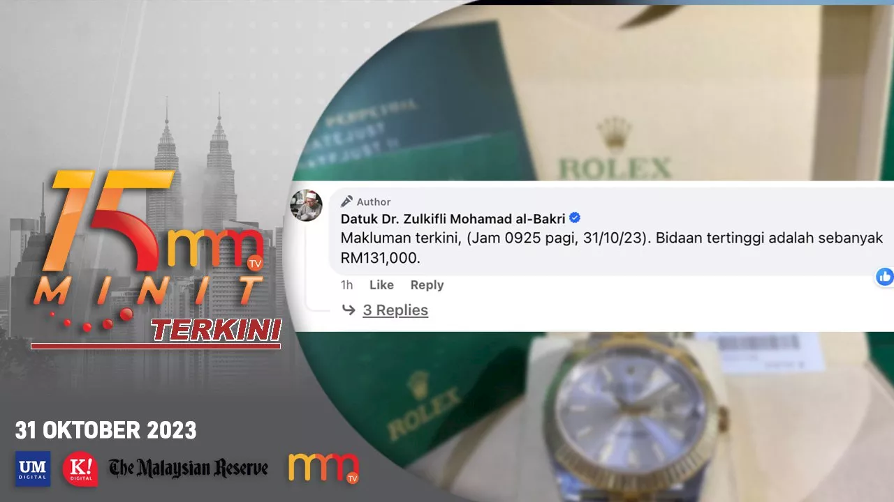 Jam Rolex untuk Palestin, bidaan terkini cecah RM131,000