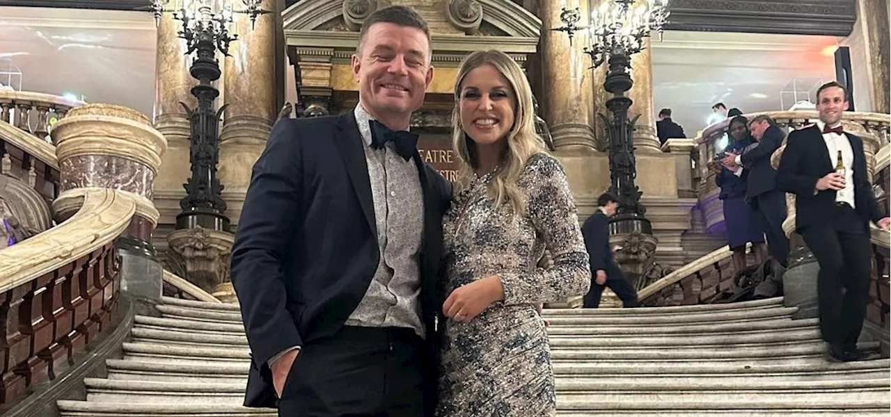 Amy Huberman and Brian O'Driscoll dress to the nines for rugby gala