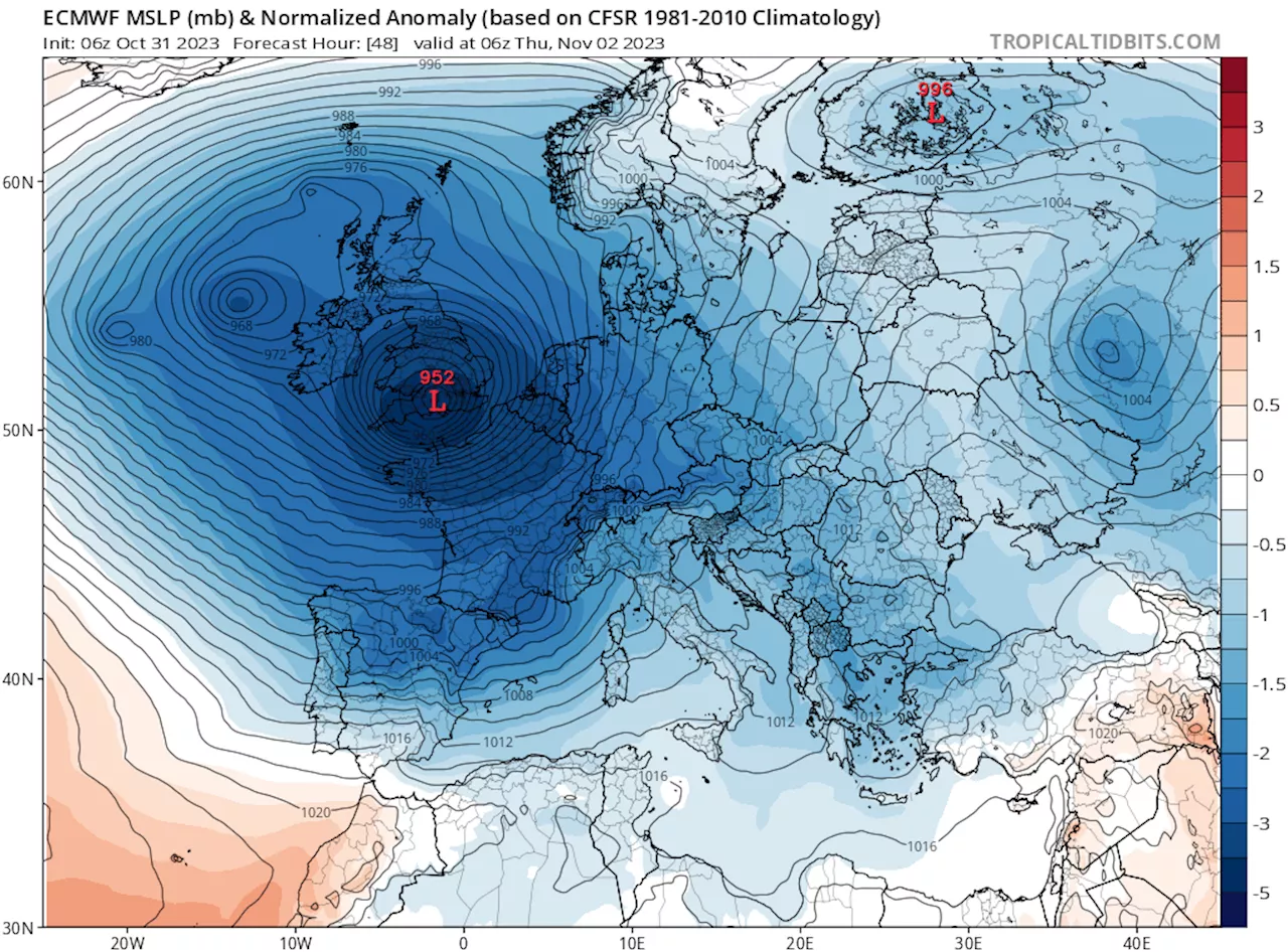 Extreme Storm Ciarán to slam Europe with violent winds, flooding rain