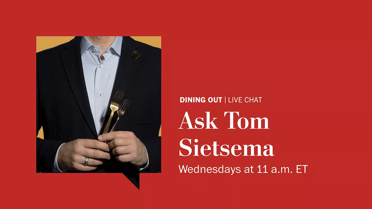 Have questions about dining out? Ask our food critic.