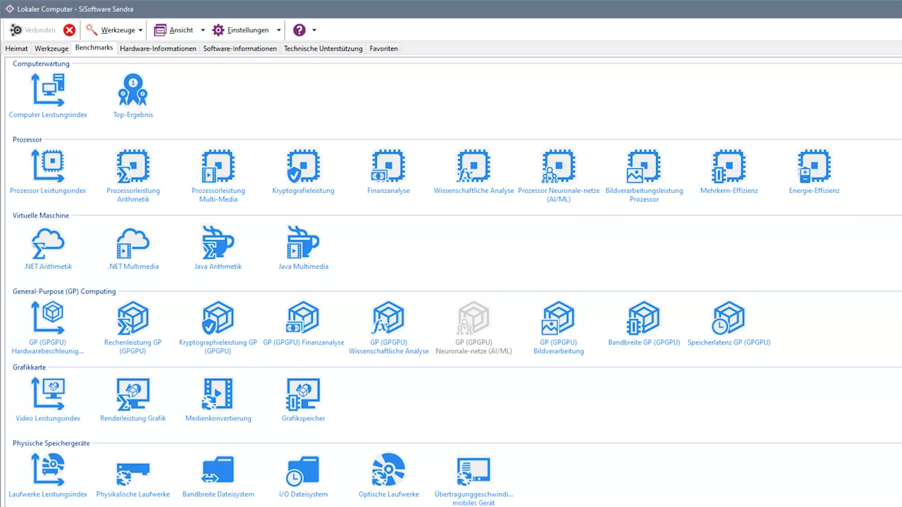 SiSoft Sandra Lite Download - Systemanalyse-Programm