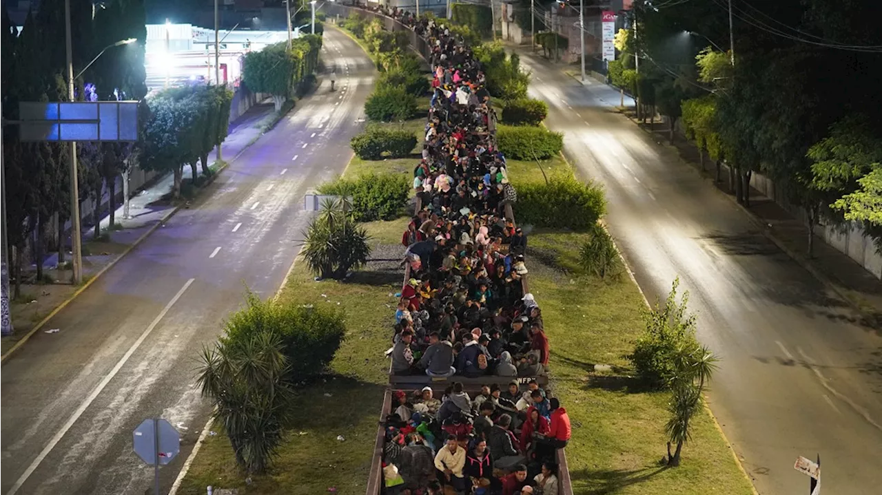 Mexico's president says 10,000 migrants a day head to US border; he blames US sanctions on Cuba