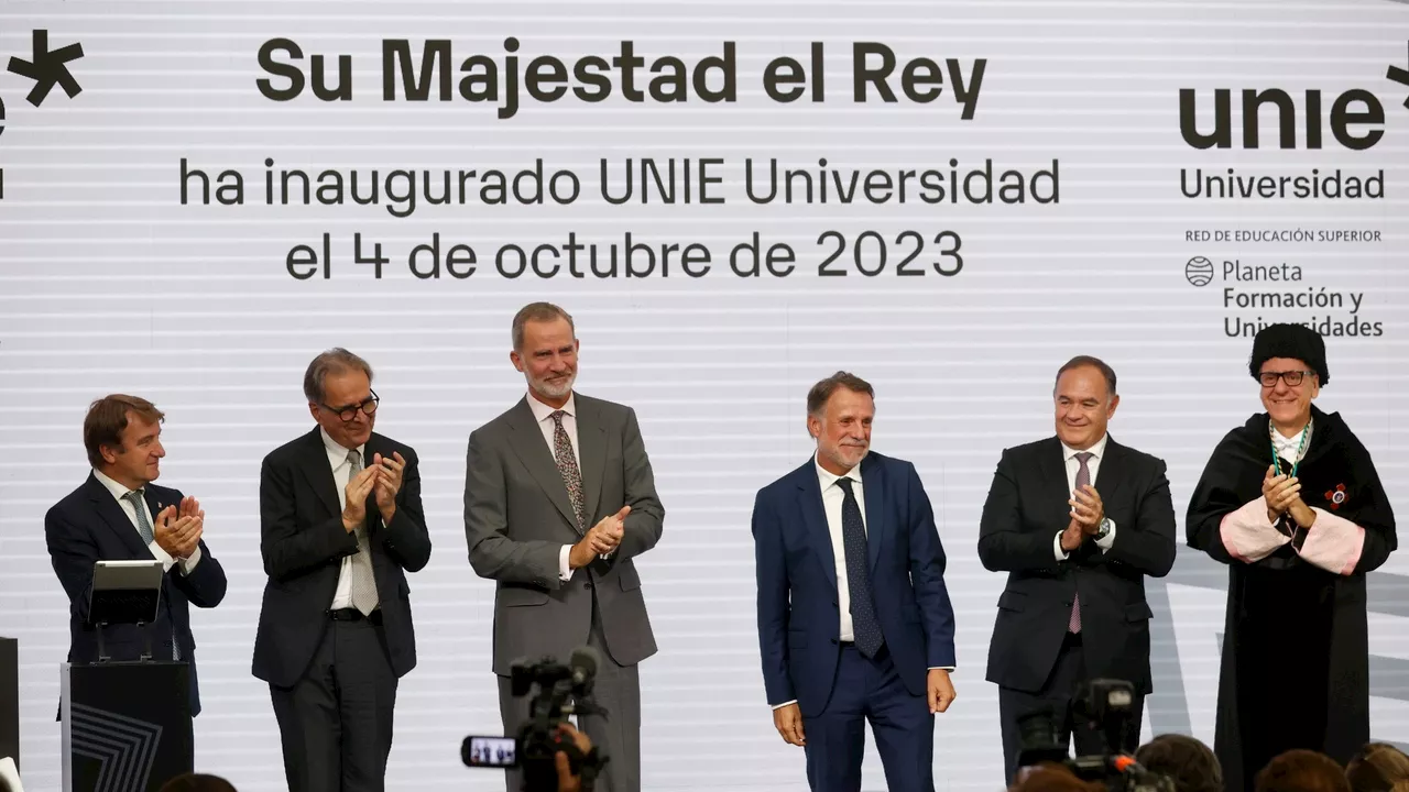 El Rey Felipe VI inaugura UNIE, la nueva Universidad del Grupo Planeta en Madrid