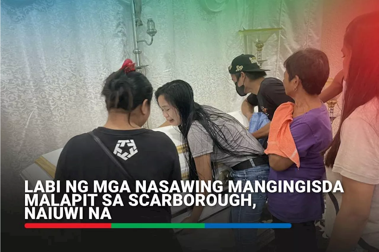 Labi ng mga nasawing mangingisda malapit sa Scarborough, naiuwi na