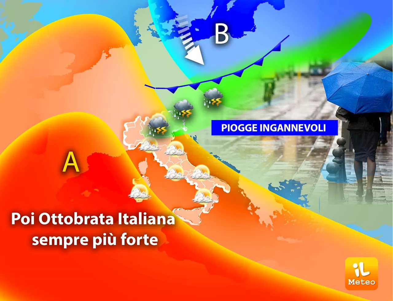 Ecco come sarà ottobrata, previsioni meteo oggi