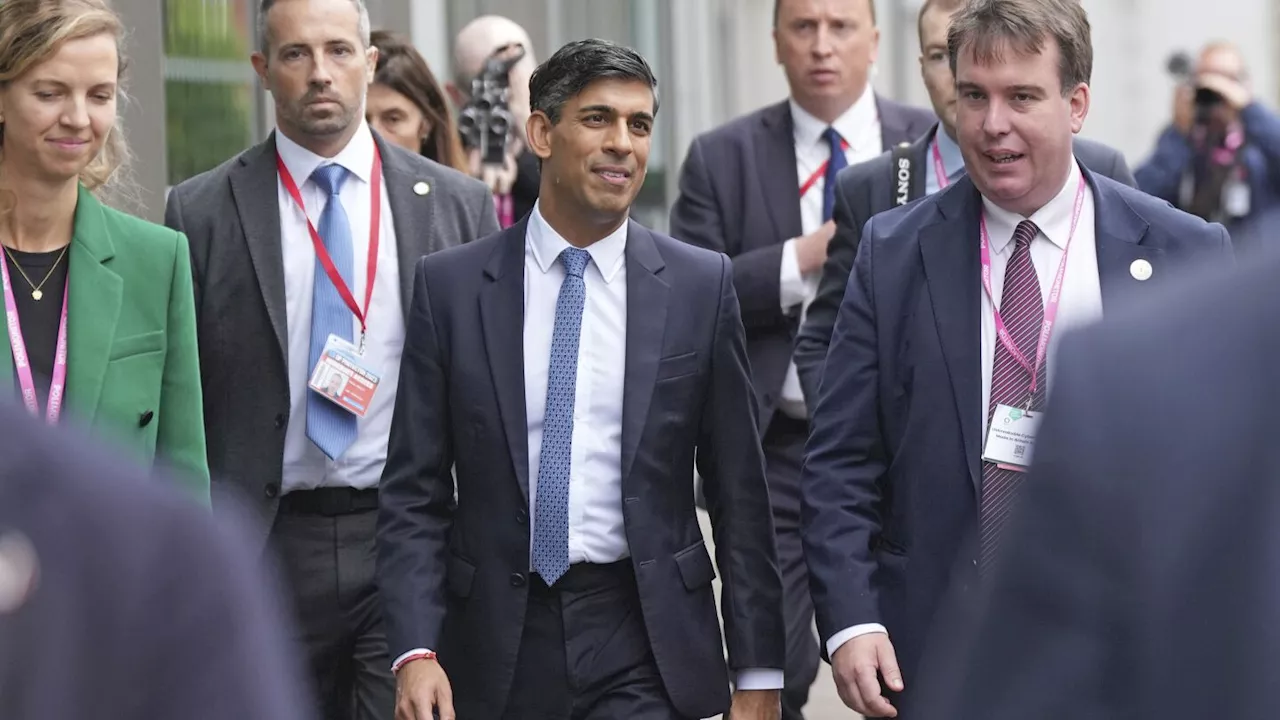 UK Prime Minister Rishi Sunak rallies his Conservatives by saying he's ready to take tough decisions