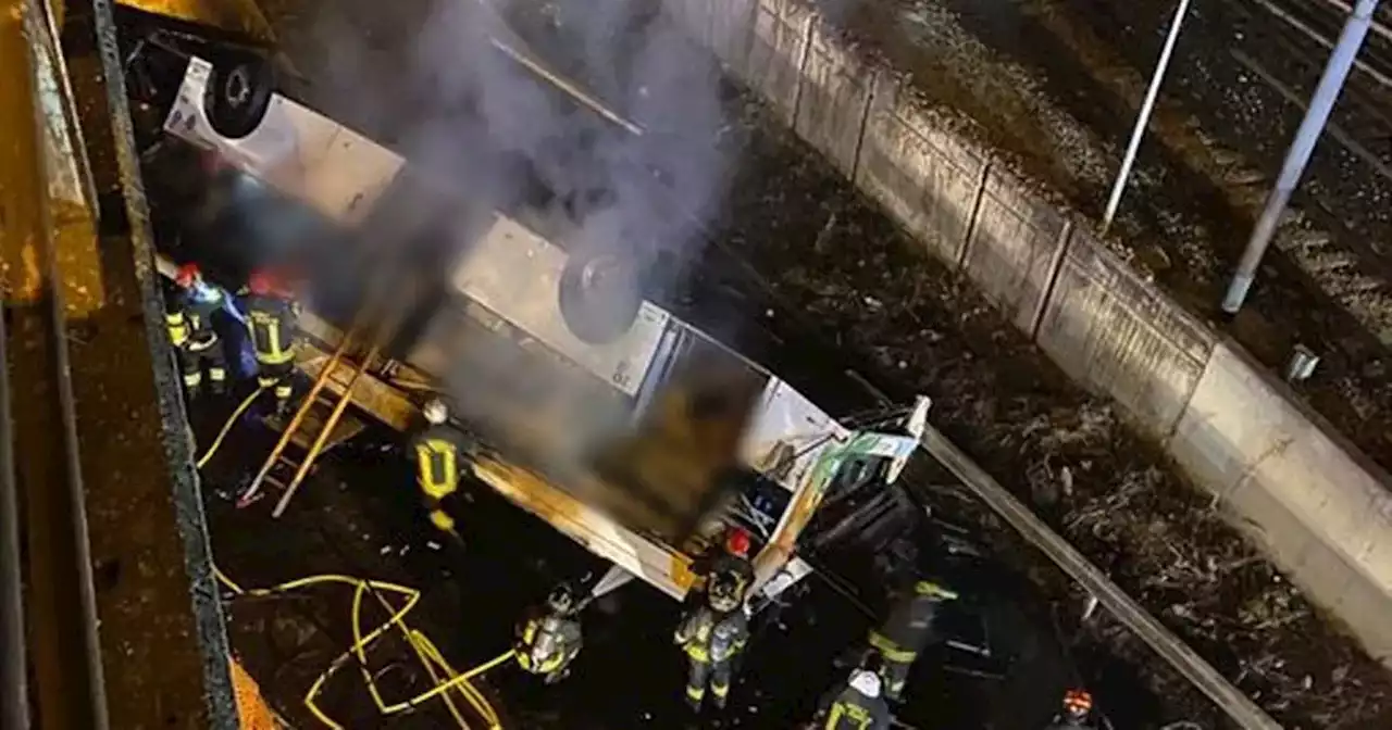 Bus crash in Venice kills at least 21 people as vehicle crashes onto rail track