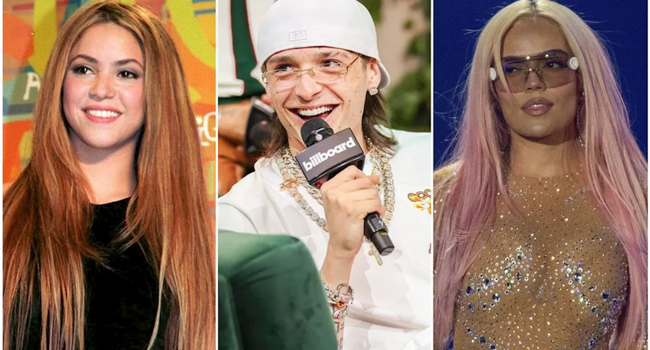 Shakira, Karol G, Peso Pluma y Anitta dominan nominaciones latinas a los MTV europeos 2023