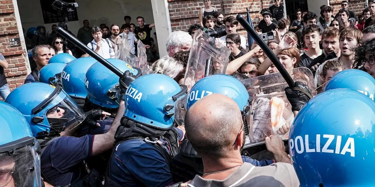 I video delle manifestazioni studentesche contro Giorgia Meloni a Torino