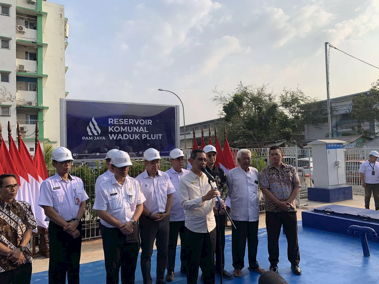 Heru Budi Resmikan 4 Reservoir Komunal, Penampungan Air yang Bisa Layani 7.741 KK