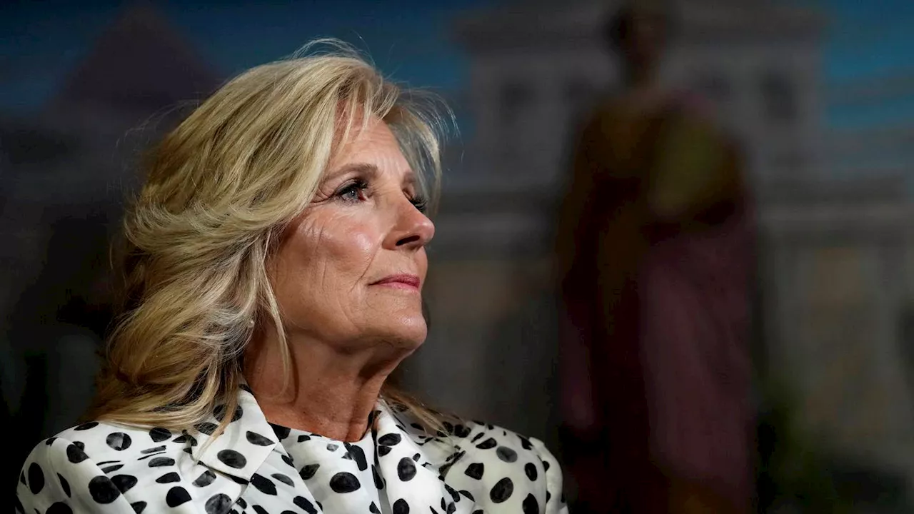 Jill Biden urges women to get mammograms or other cancer exams during Breast Cancer Awareness Month