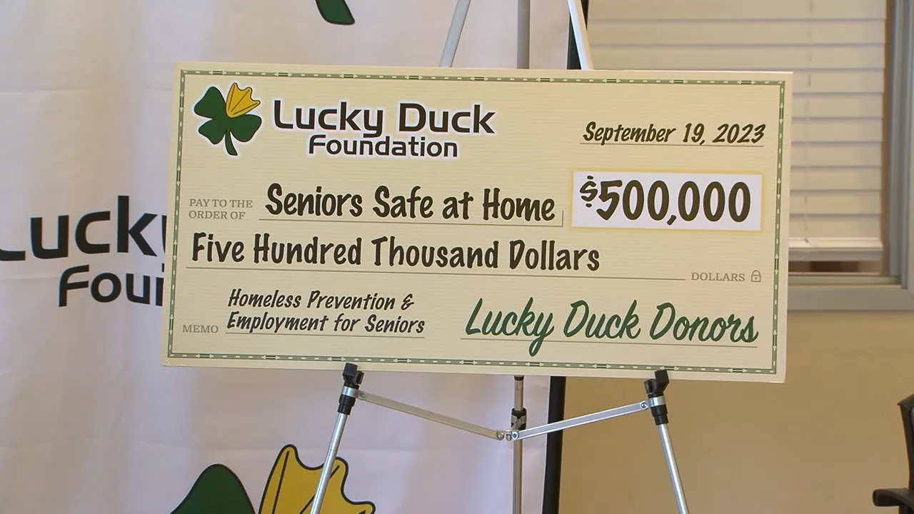 The Lucky Duck Foundation donates $500,000 to combat senior homelessness in San Diego -