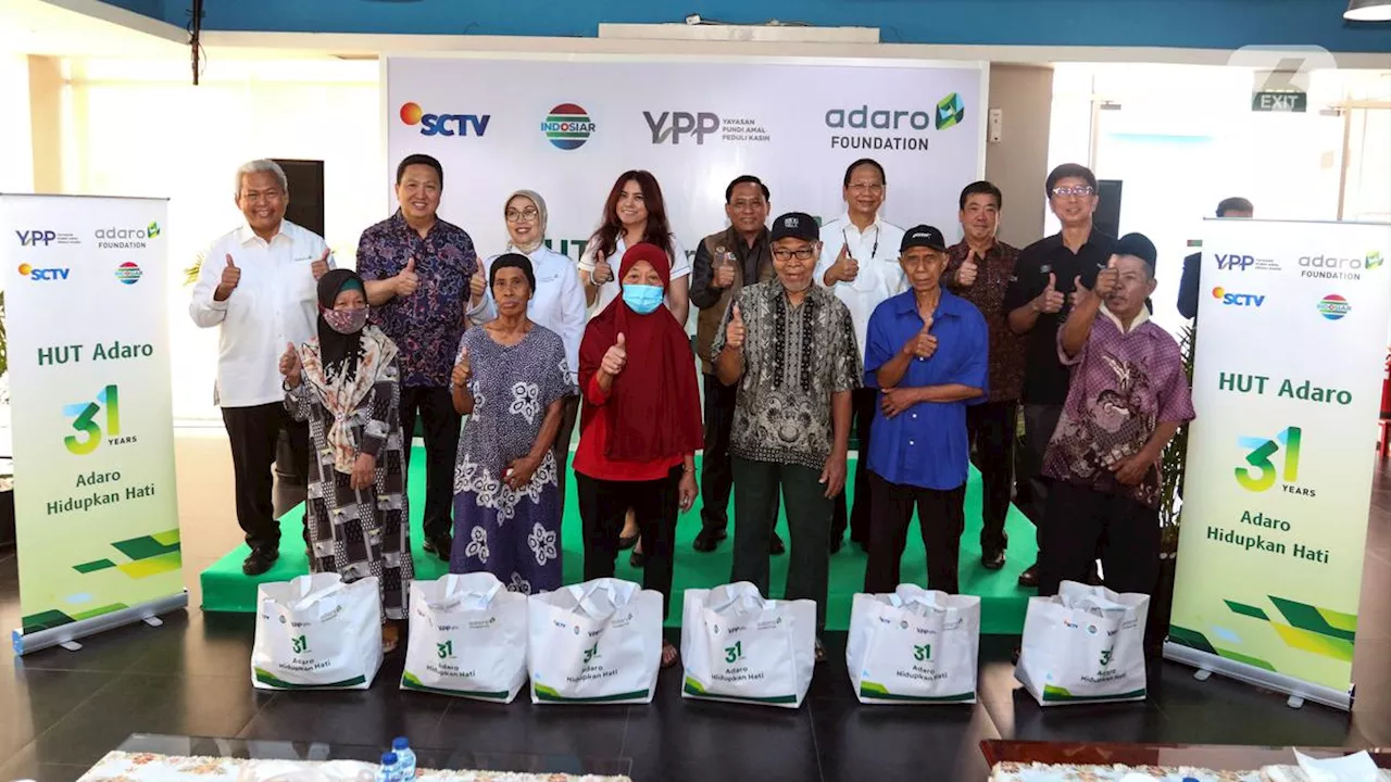 Adaro Bersama Yayasan Pundi Amal Peduli Kasih SCTV dan Indosiar Bagikan 2.000 Paket Sembako ke Masyarakat