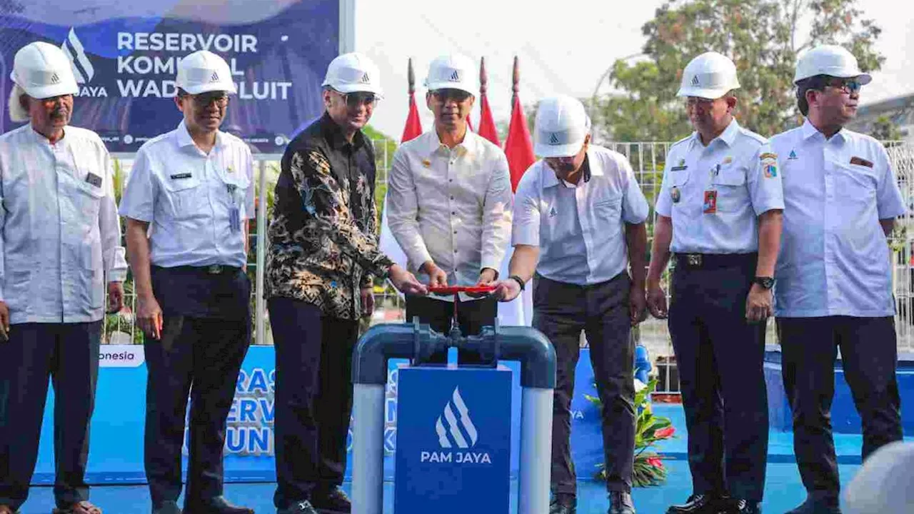 Heru Budi Resmikan Reservoir Komunal di Waduk Pluit, Minta Warga Bijak Gunakan Air Bersih