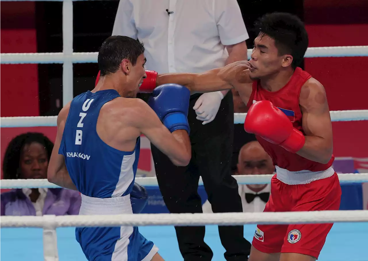 Sad goodbye as Carlo Paalam loses quarters showdown with Uzbek champ