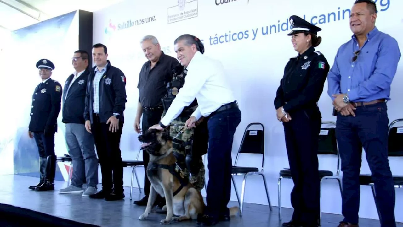 Saltillo recibe nuevo policía canino, 2 drones y 10 patrullas