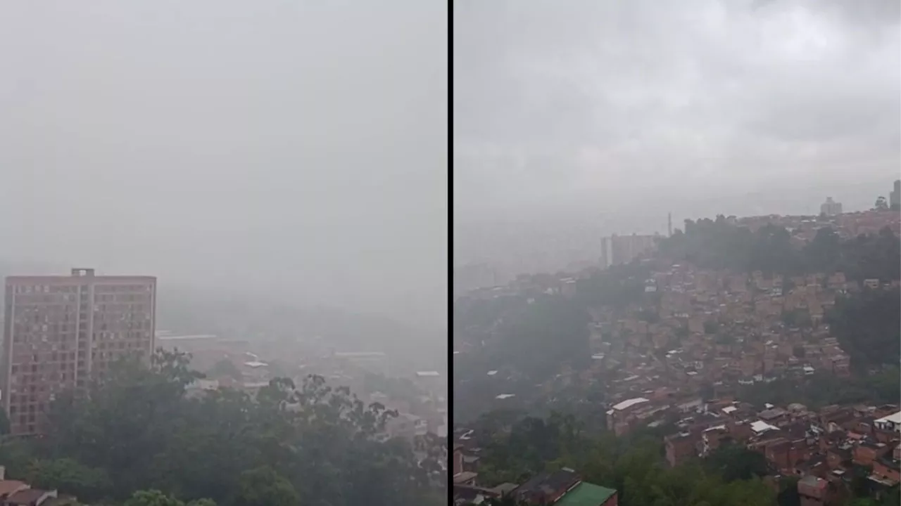 VIDEO. ¡Salga bien arropado! Llueve por todo medallo en la mañana de este miércoles