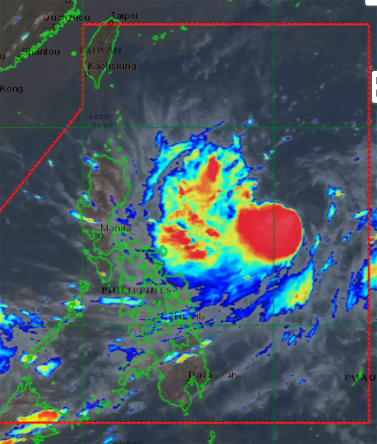 Signal No. 2 over Batanes for ‘Jenny’