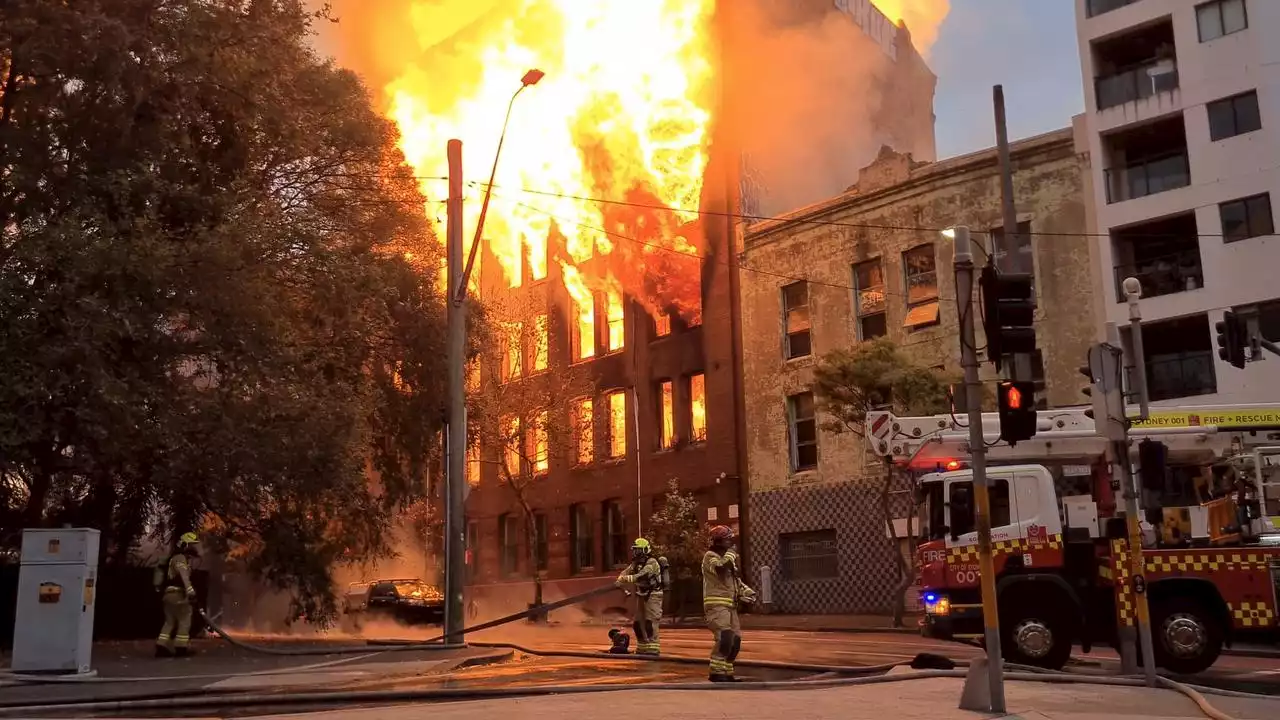 Teens charged with arson over Sydney building fire