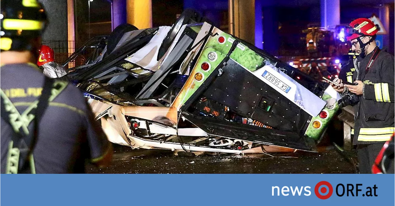 21 Tote: Kamera auf Brücke filmte Busunglück in Mestre