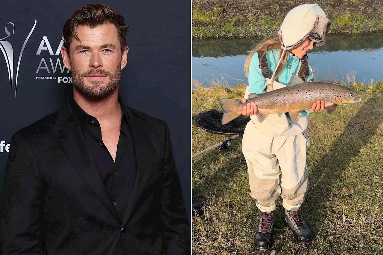 Chris Hemsworth and Daughter India Reel in Huge Fish During Iceland Vacation: ‘Dinner Sorted’