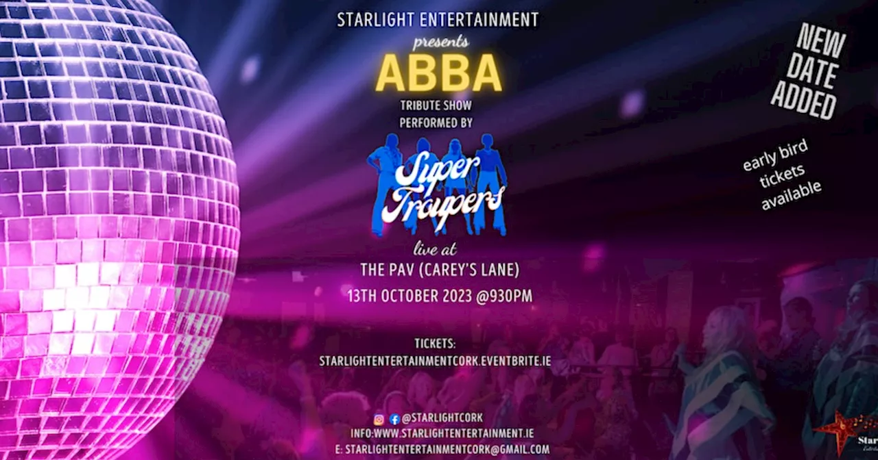 ABBA Super Troupers tribute show coming to Cork this October