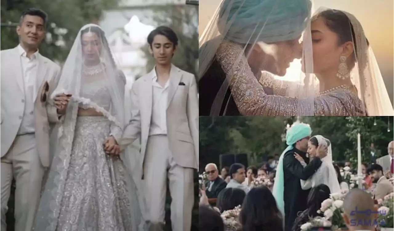 Mahira Khan shares photos and videos of her wedding with Salim Karim