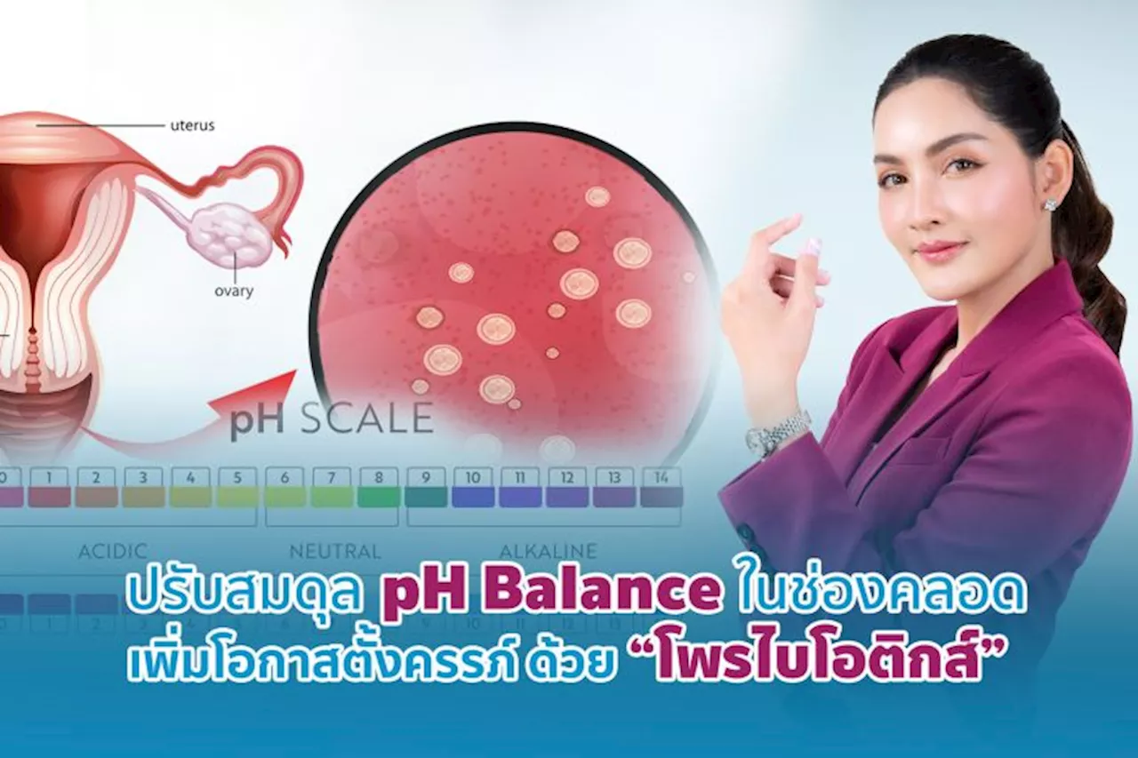 ปรับสมดุล PH ในช่องคลอด เพิ่มโอกาสตั้งครรภ์ ด้วย “โพรไบโอติกส์”