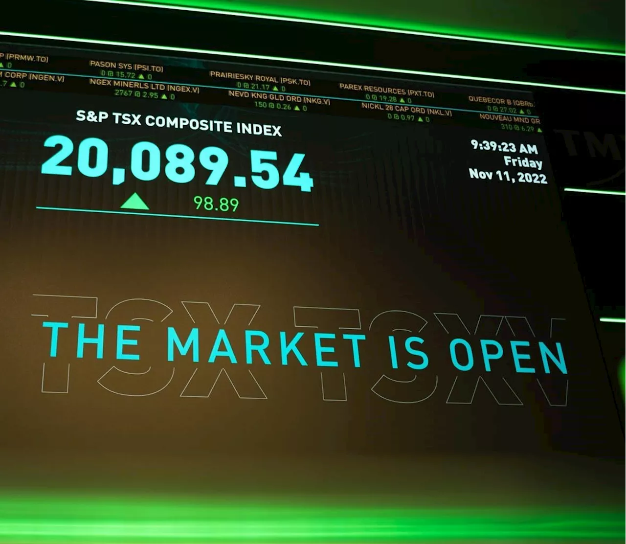 S&P/TSX composite down as price of oil and energy stocks fall, U.S. stock markets up