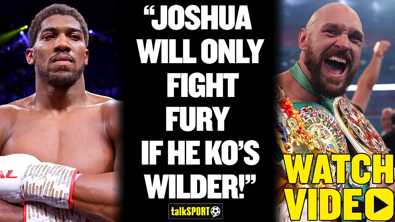 Simon Jordan thinks Anthony Joshua must knock Deontay Wilder out to get Tyson Fury fight