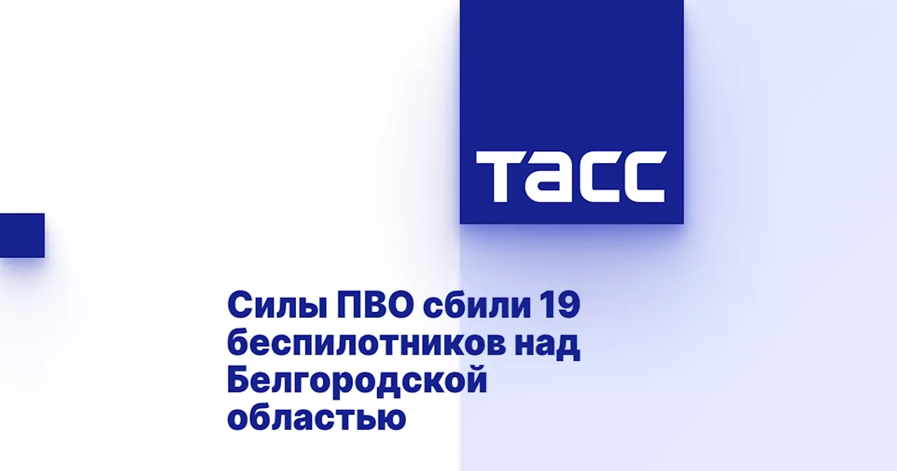 Силы ПВО сбили 19 беспилотников над Белгородской областью