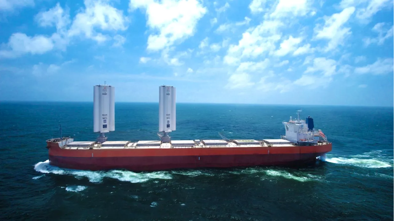 Shipping giants turn to wind to cut emissions and fuel use