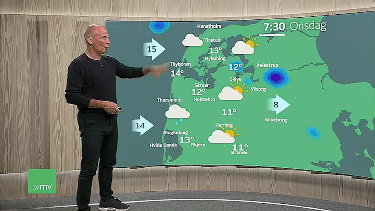 Efter skybrud: Onsdagen starter tørt, men det kan hurtigt vende