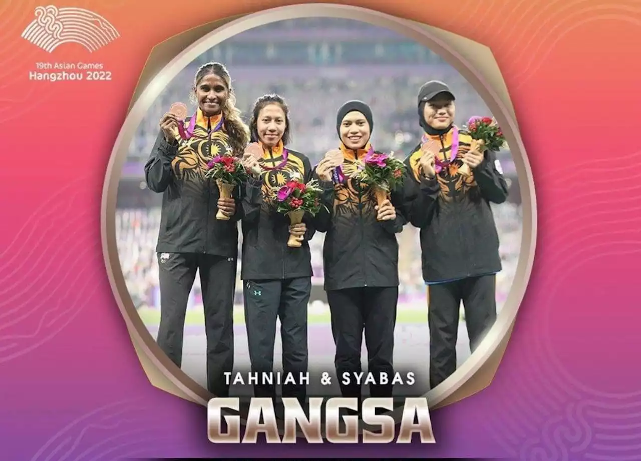 Kuartet 4x100m wanita raih gangsa