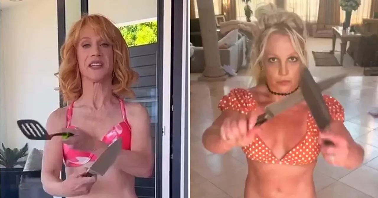 Kathy Griffin Trolls Britney Spears’ Viral Knife Video