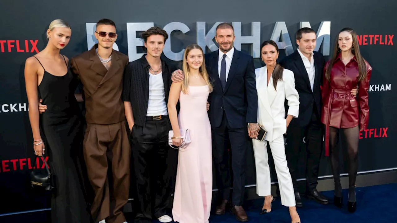 Beckham, il red carpet della serie Netflix è un affare di famiglia: le foto