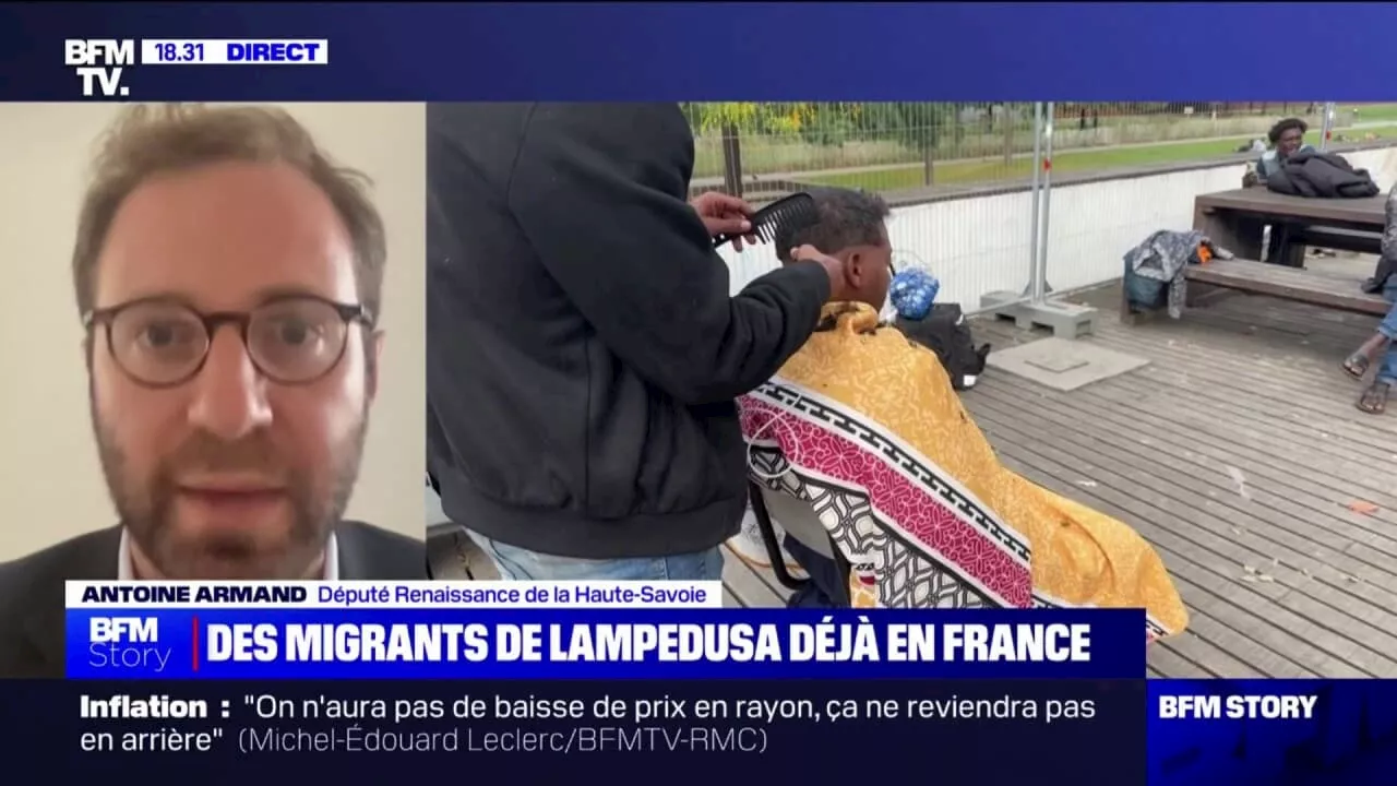 Migrants de Lampedusa à Paris: 'La solution ne sera qu'européenne', pour Antoine Armand (Renaissance)