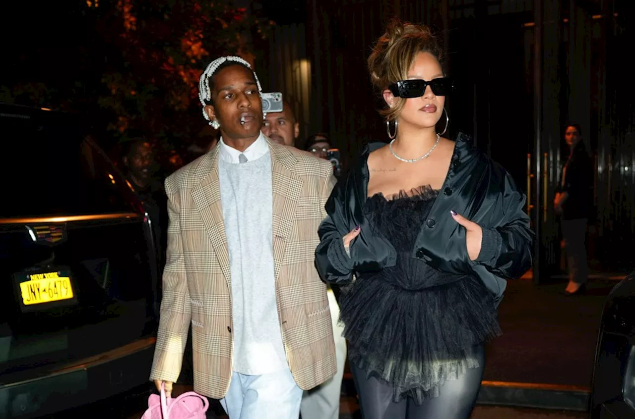 A$AP Rocky Carries Pink Tote While Out With Rihanna for His Birthday