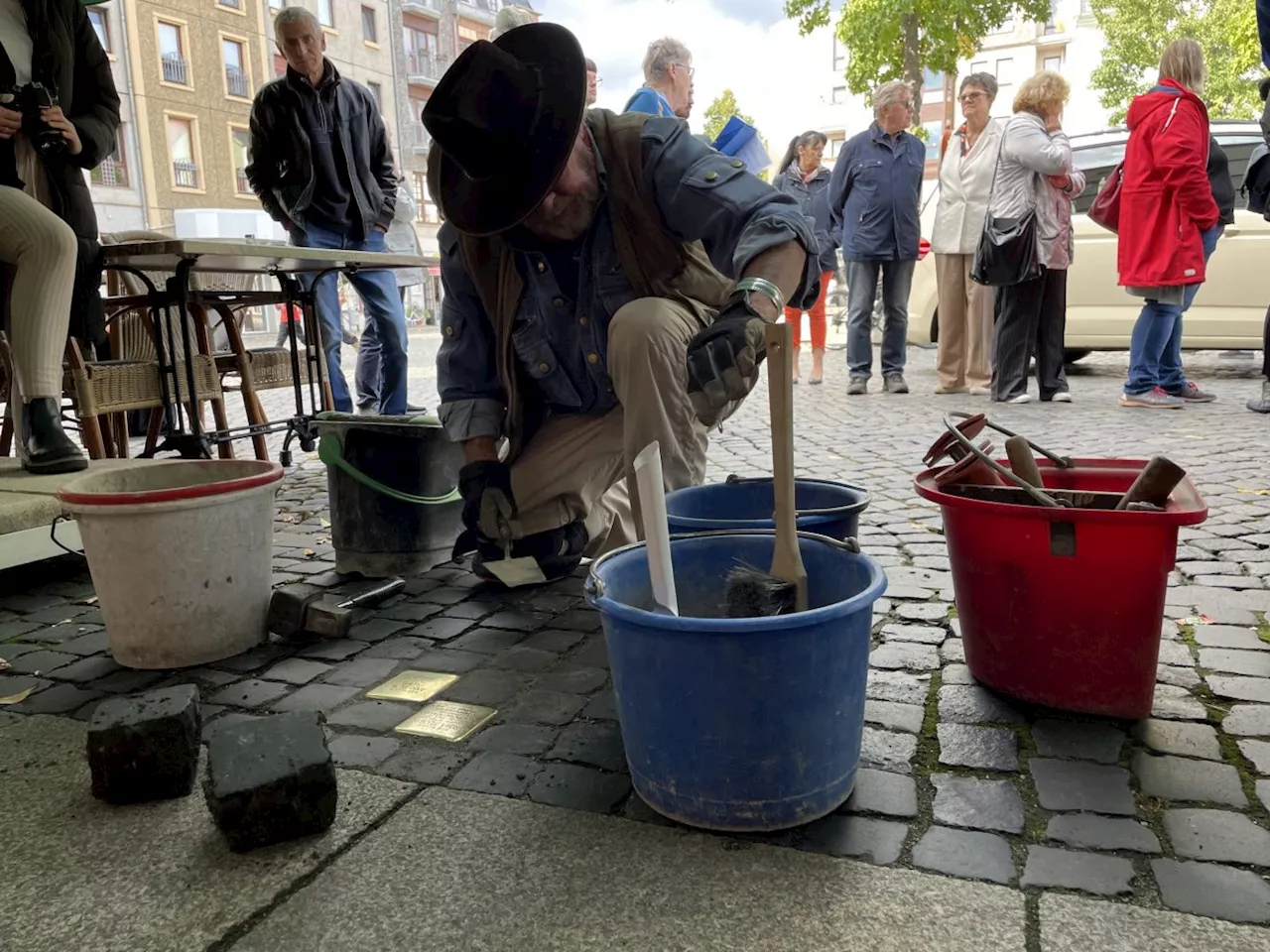 Neun neue Stolpersteine in Cottbus/Chóśebuz erinnern an jüdische Opfer des Nationalsozialismus