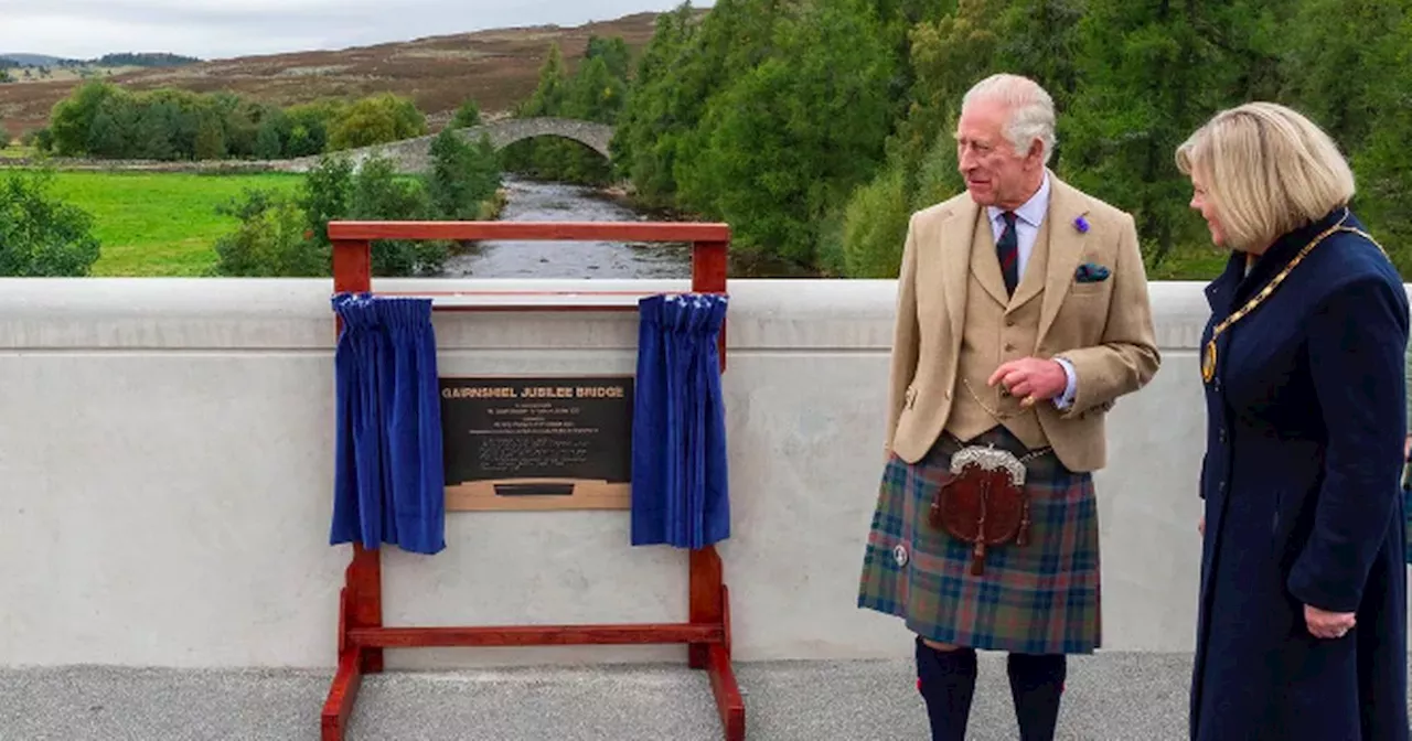 King Charles officially opens £3.8m Scots bridge named in honour of late Queen