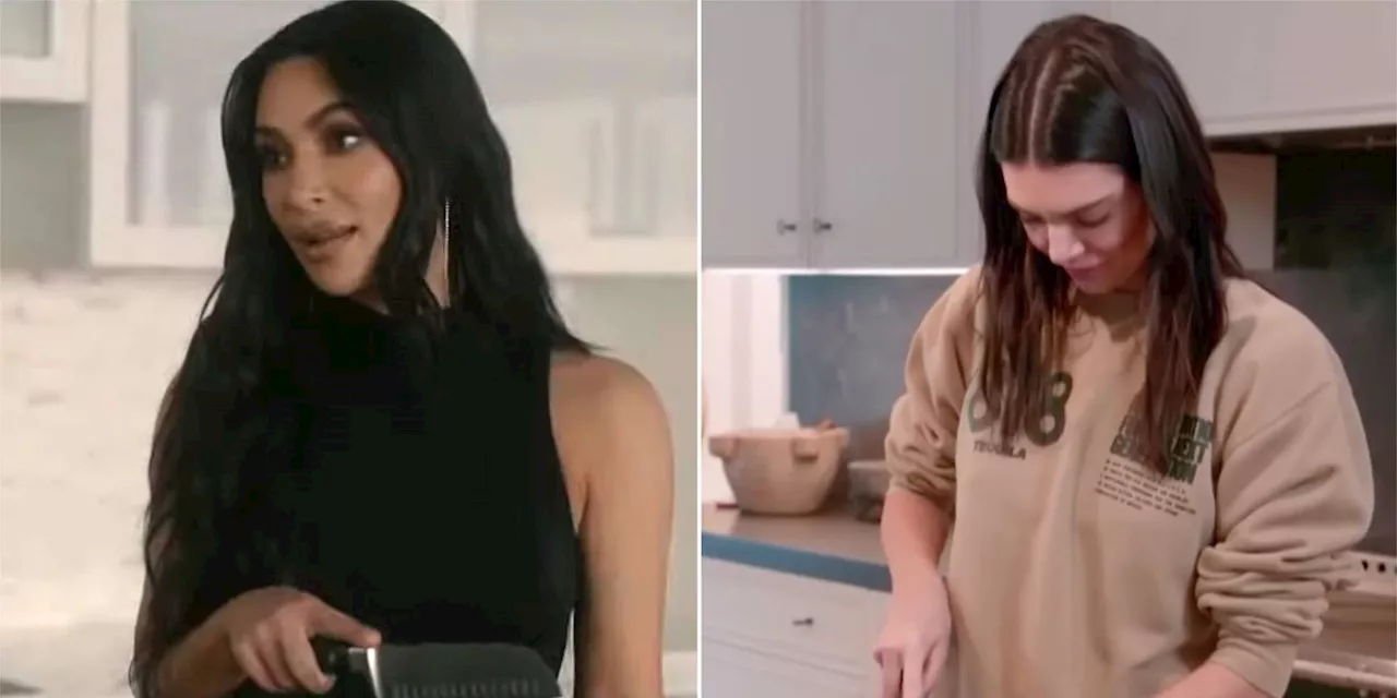 Kim Kardashian seemingly parodies Kendall Jenner's viral cucumber cutting on AHS: Delicate