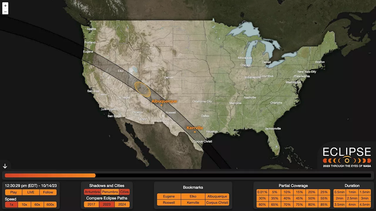 NASA Drops New Maps For Imminent U.S. ‘Ring Of Fire’ Solar Eclipse