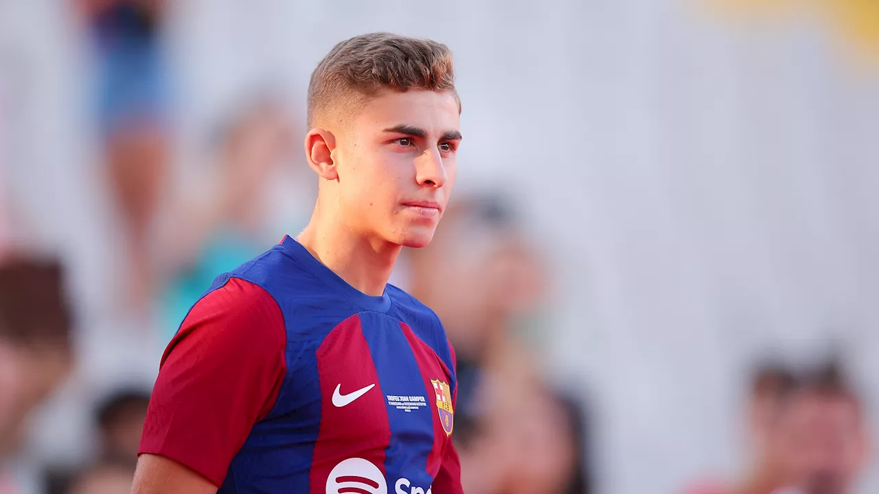 First ever start: Fermin Lopez could be handed full Barcelona debut against Granada amid Robert Lewandowski injury blow