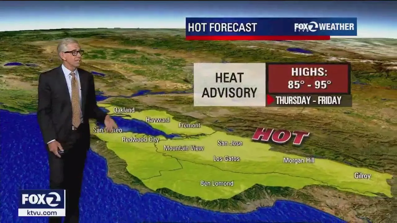 Heat advisory for parts of Bay Area, including San Francisco, starts Thursday