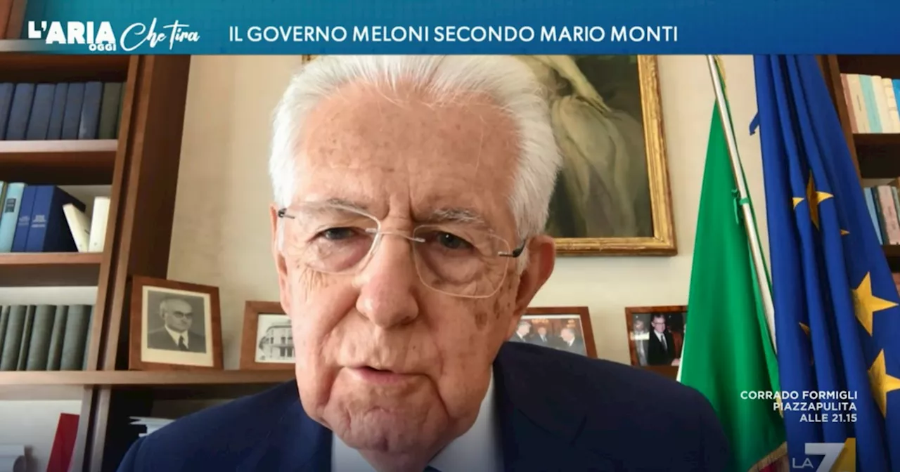 L&#039;aria che tira, Mario Monti demolisce Elly Schlein: &#034;Inesistente&#034;